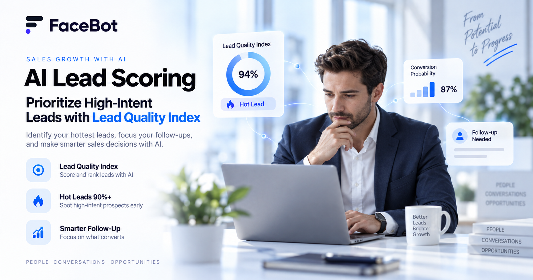 FaceBot AI Lead Scoring: Prioritize High-Intent Leads with Lead Quality Index
